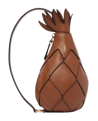 Bolso de hombro Pineapple de cuero granulado de Loewe.
