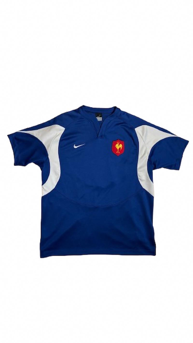 Rugby T-shirt azul y blanca de Nike