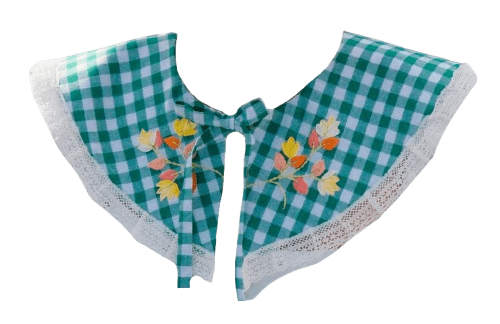 Cuello de cuadros vichy de Rosa Delgado.