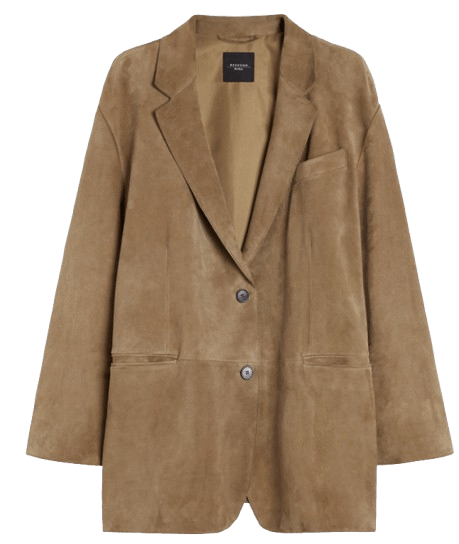 Blazer oversize de ante de Max Mara.