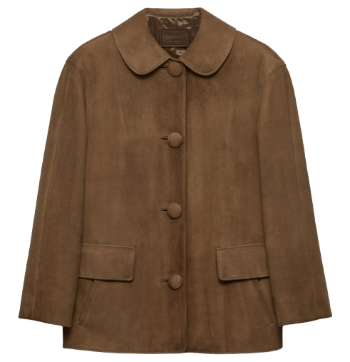 Chaqueta de ante de Prada.