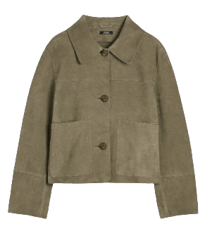Chaqueta de piel con botones de Parfois.
