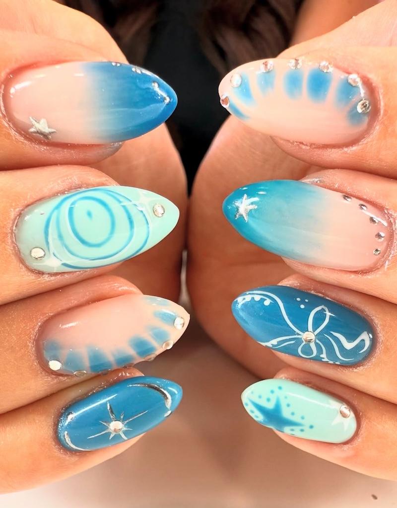 Uñas azules