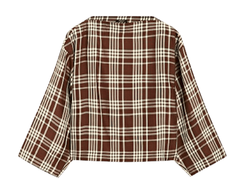 Blusa de cuadros de Massimo Dutti.