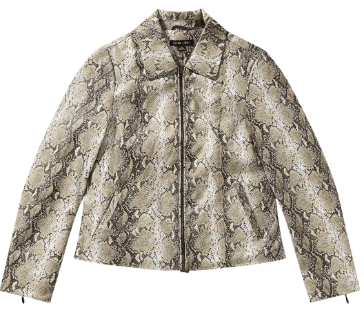 Chaqueta estampado serpiente de Urban Outfitters.