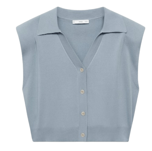 Top cárdigan de Mango.