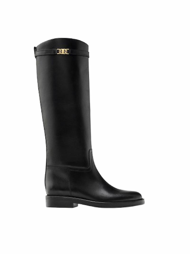 Bota hípica piel de Massimo Dutti