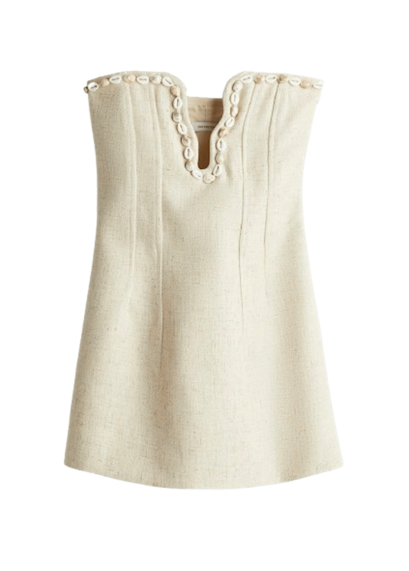 Vestido escote conchas de H&M