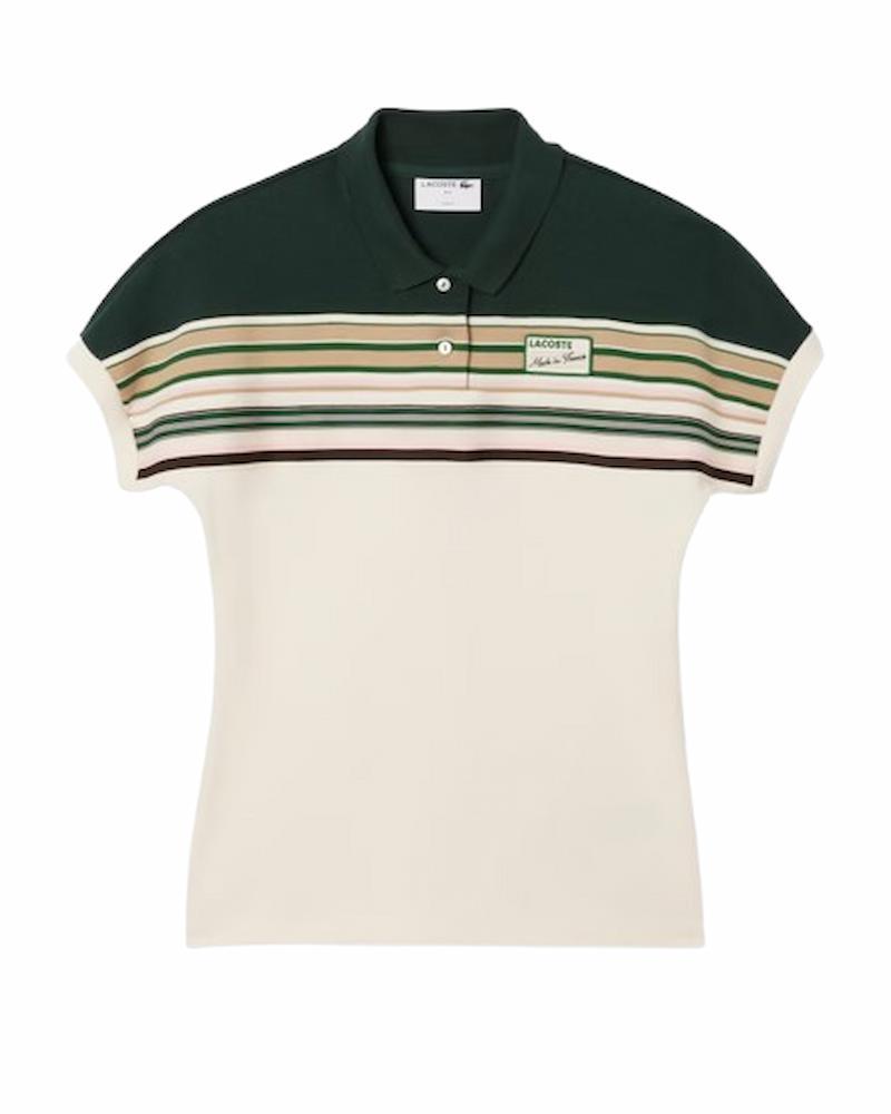 Polo de rayas de corte ajustado de Lacoste