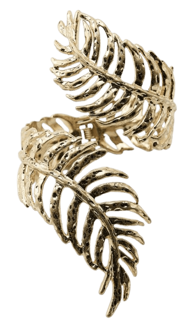 Brazalete de hoja enroscada.