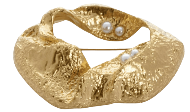 Broche dorado de Alexah.