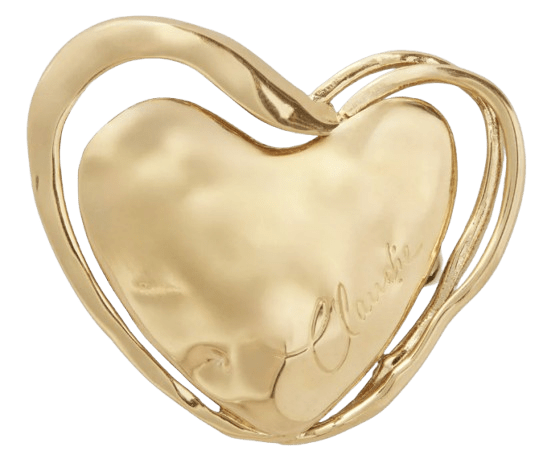 Broche figura corazón de Claudie Pierlot.