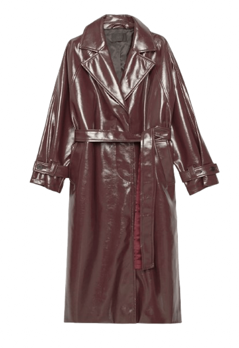Gabardina de cuero cherry de IKKS