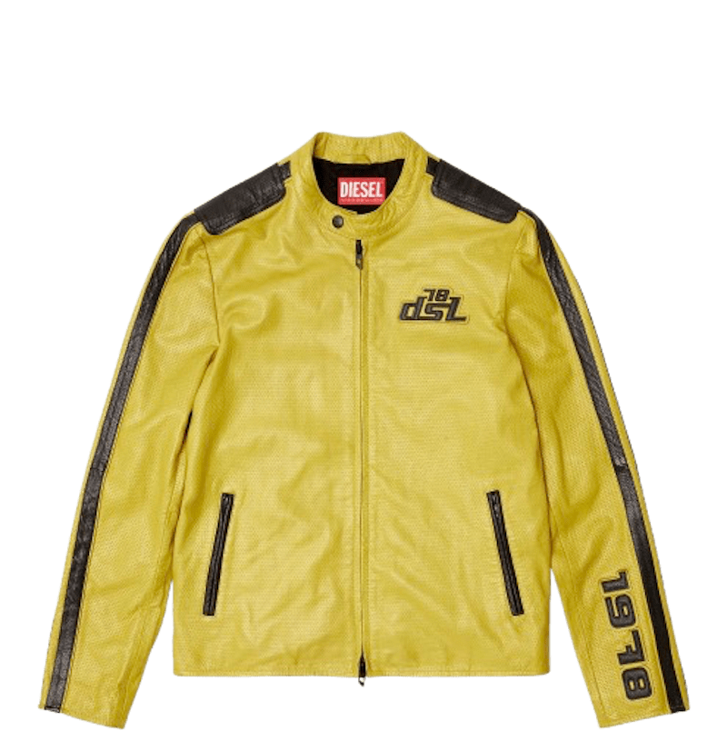 Chaqueta de cuero tipo racer de Diesel