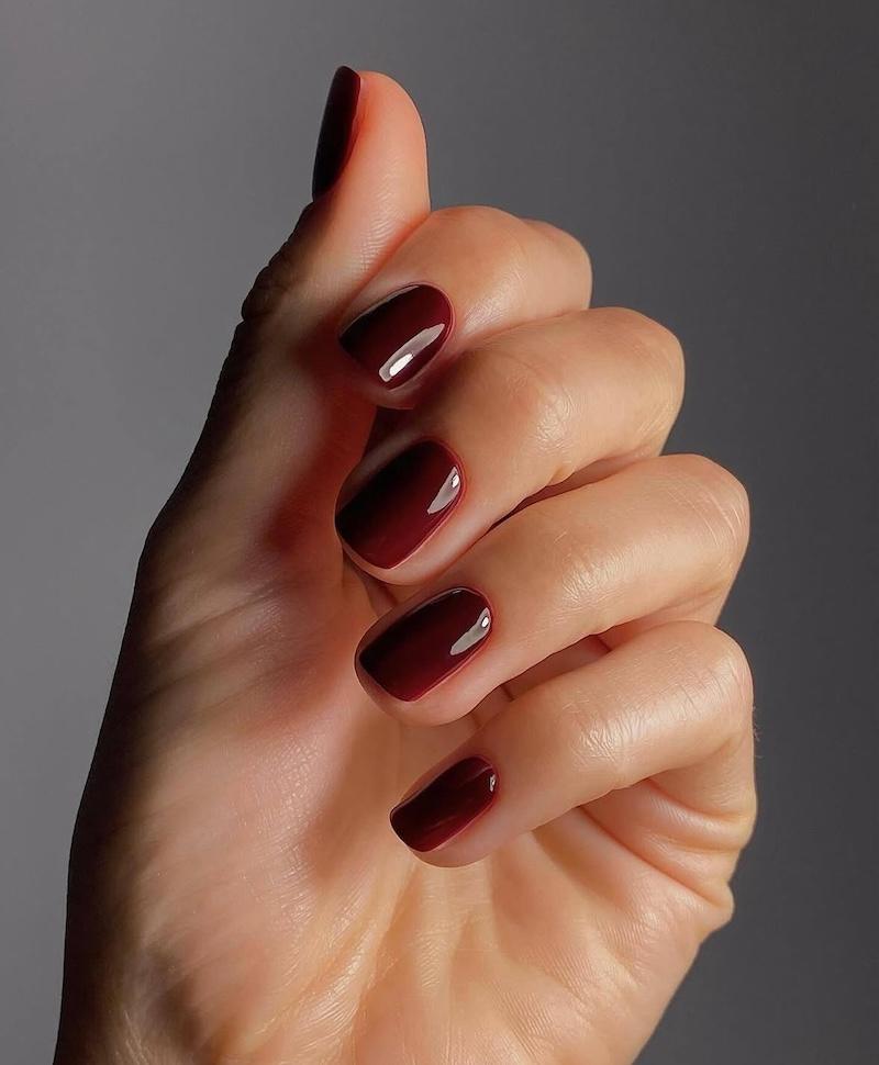 Black cherry nails