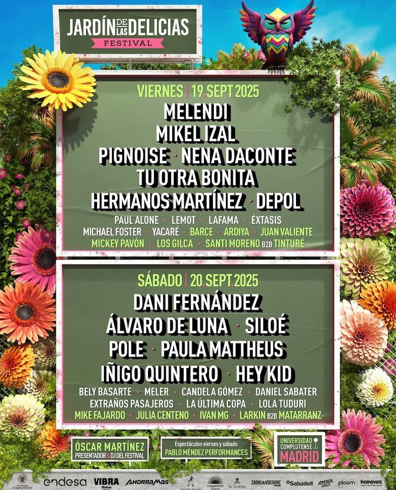 El cierre del festival Jardín de las Delicias