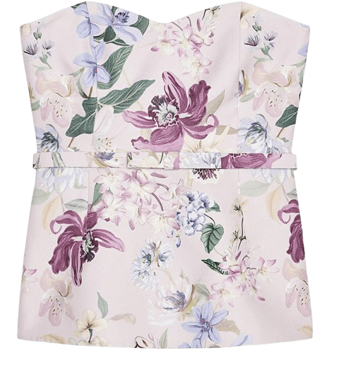 Top bustier de Zara.