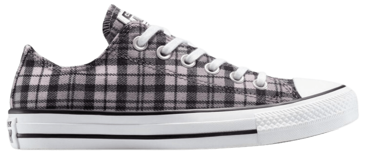 Converse bajas con estampado de cuadros.