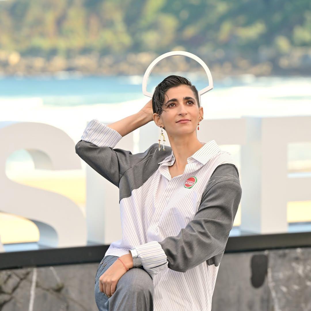 Alba flores en el festival de cine de San Sebastian. Imagen: @sansebastianfes