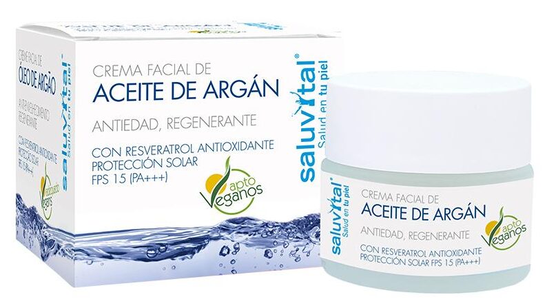 Crema hidratante con aceite de argán de Saluvital.