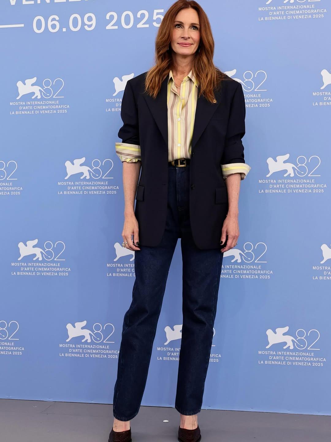 Julia Roberts en Versace durante el Festival de Venecia
