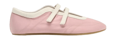 Sneakerina satinada de Zara.