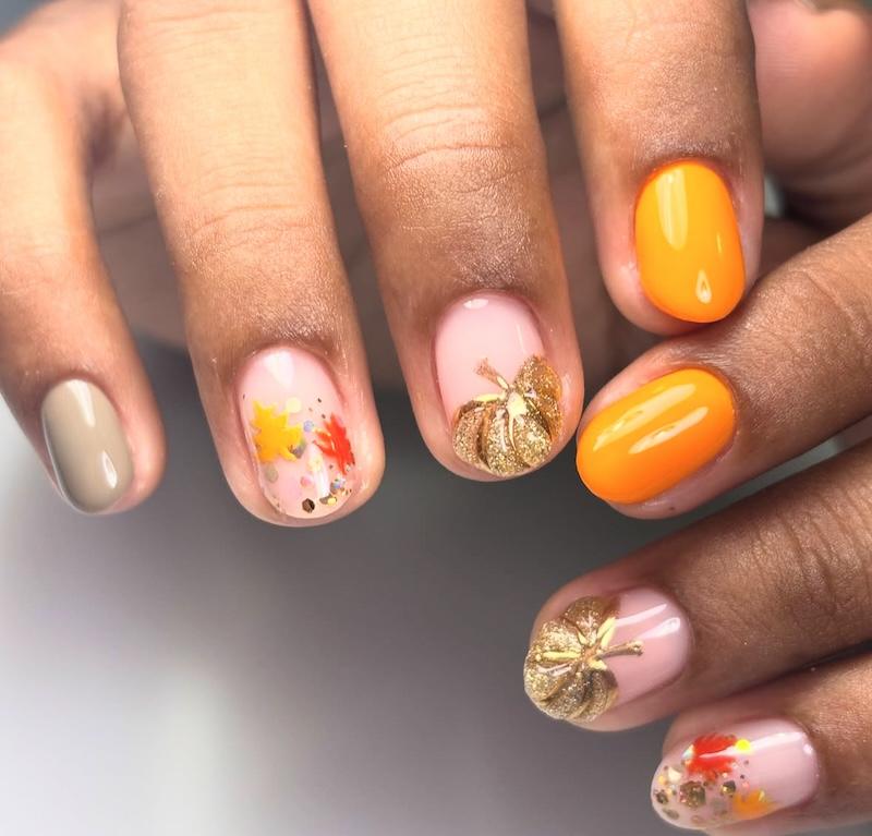 Uñas con diseño de halloween