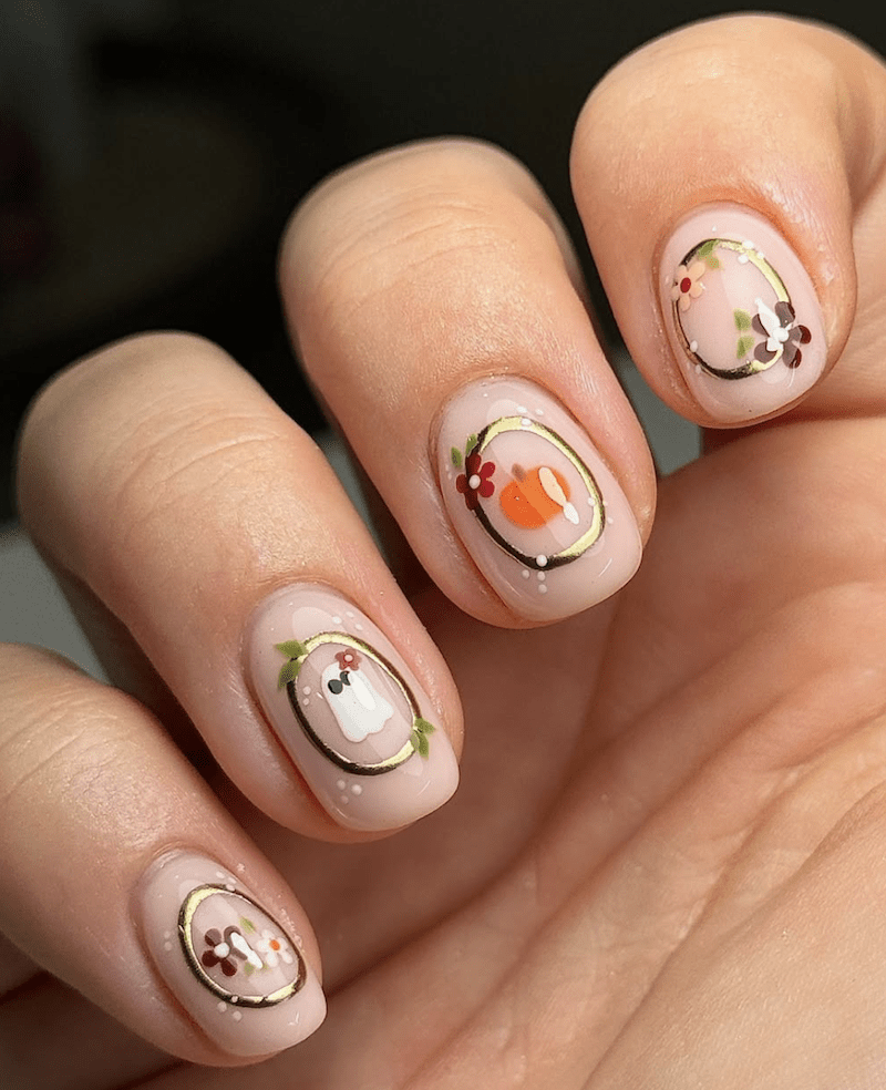 Uñas con diseño de halloween