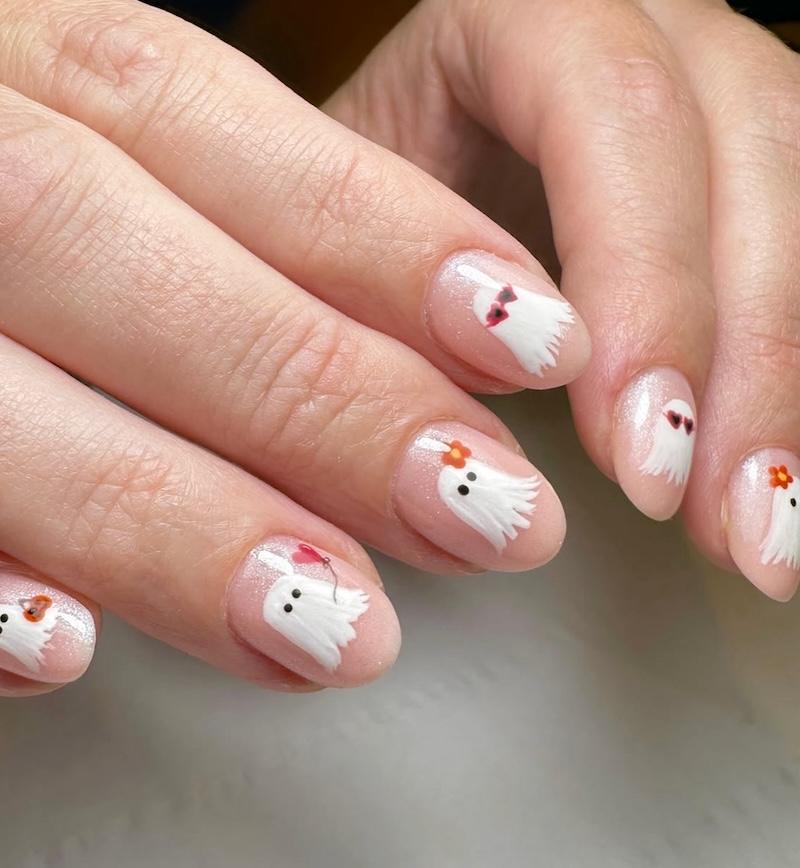 Uñas con diseño de halloween