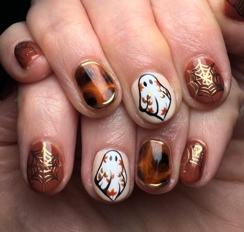Uñas con diseño de halloween