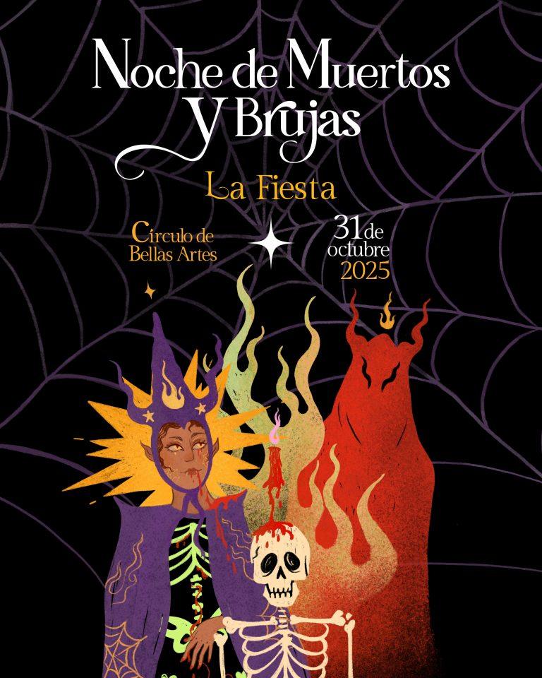 Cartel de la fiesta del círculo de bellas artes