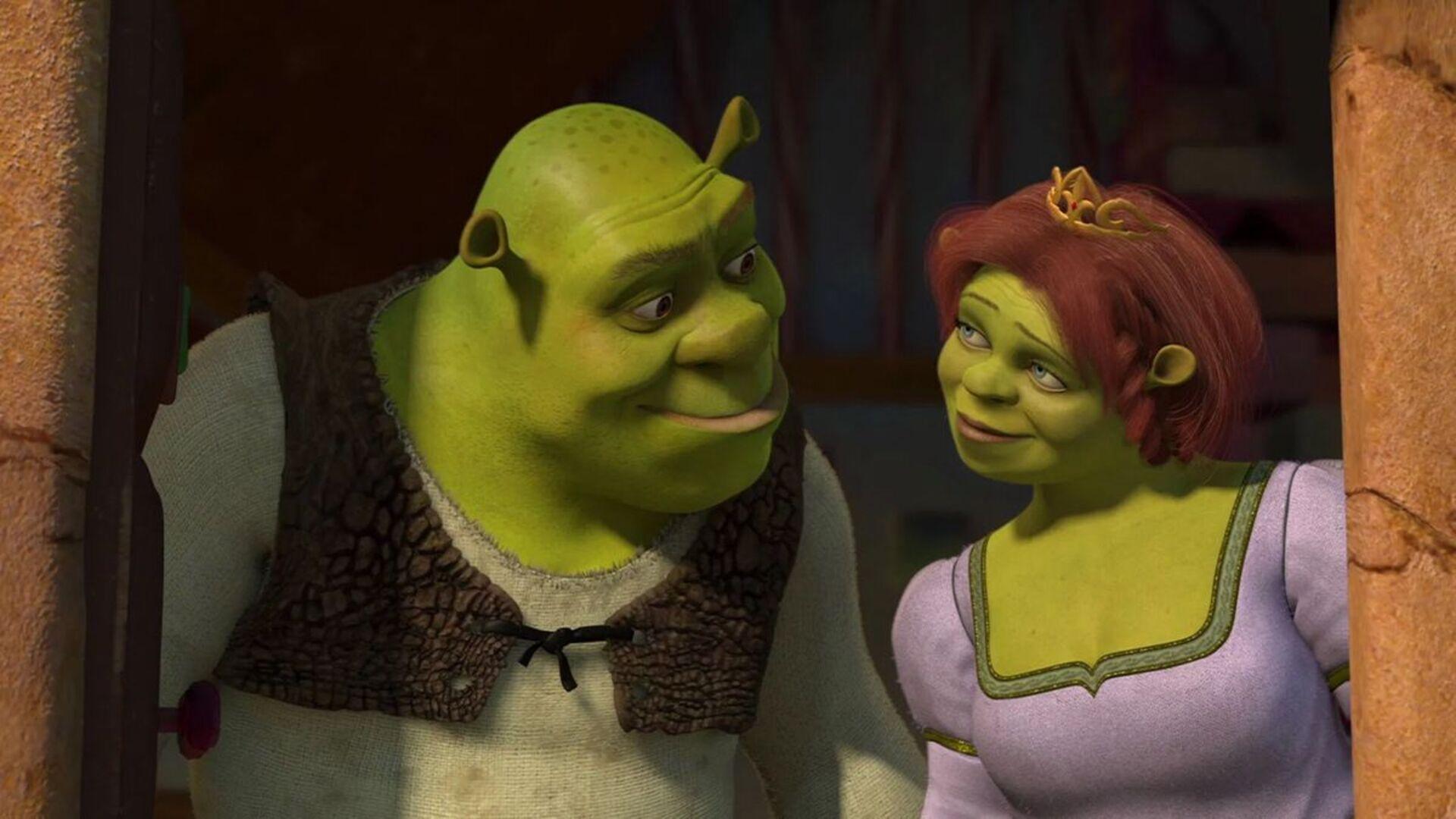 Shrek y Fiona para hablar del nuevo término del dating, «SHREKING». Imagen: fotograma oficial.