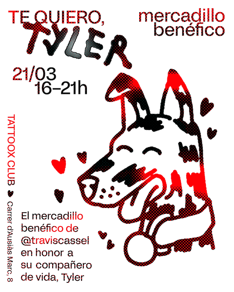 Imagen del cartel oficial del mercadillo benéfico de Tattoox Club
