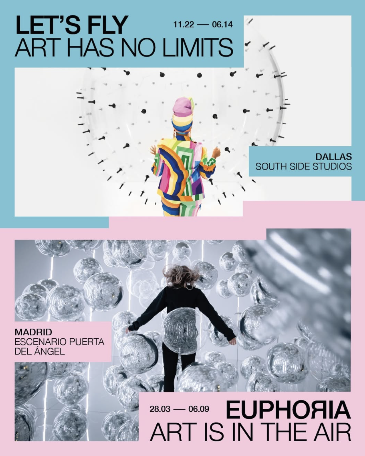 «Euphoria – Art Is in the Air», la muestra del Ballon Museum. Imagen: @balloon_museum