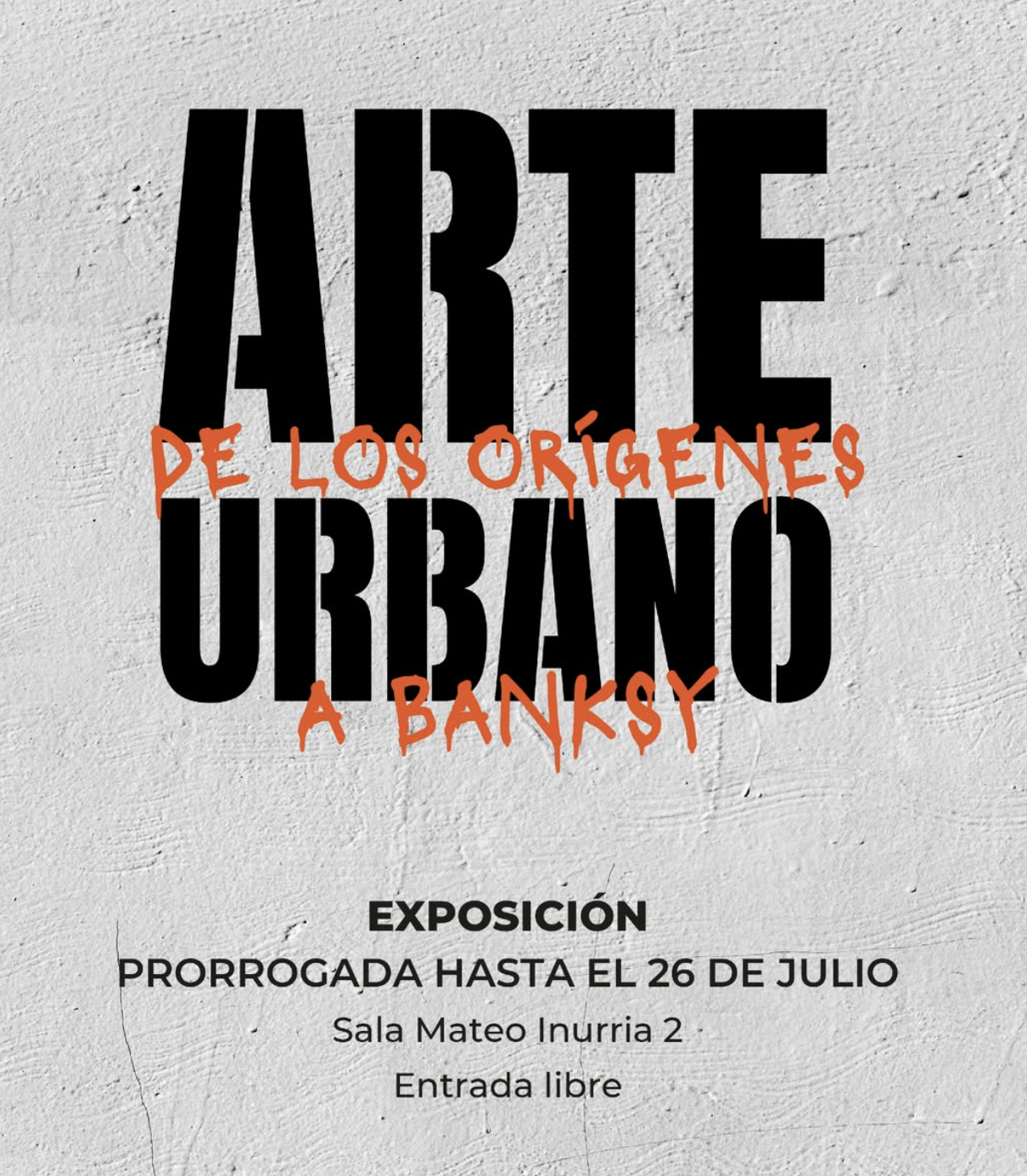 La exposición «Arte urbano. De los orígenes a Banksy», programada hasta el 26 de junio. Imagen: @fundacioncanal