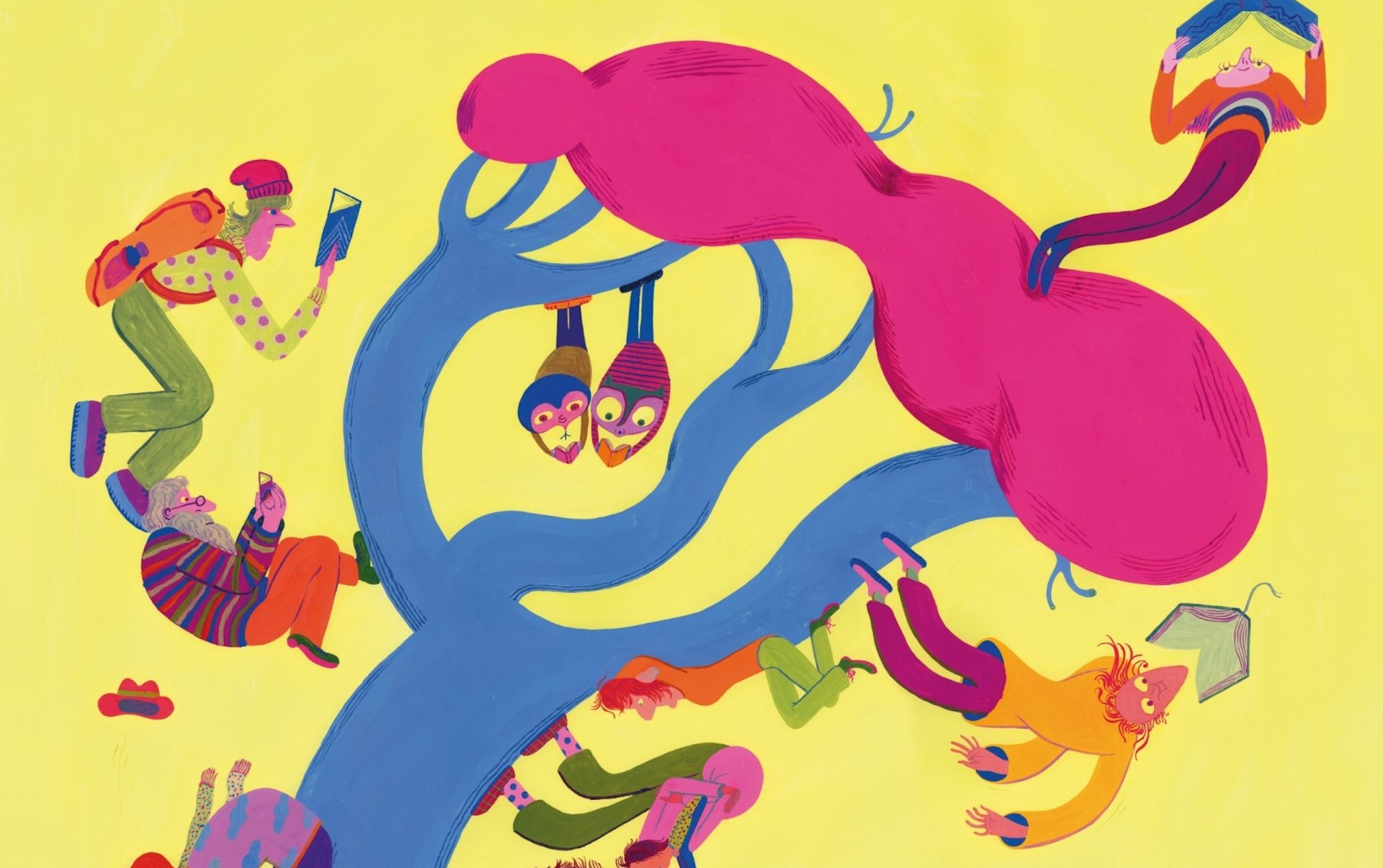 Ilustración de Miguel Pangly para la Feria del Libro de Madrid 2026, uno de los eventos culturales y literarios más importantes del año en España