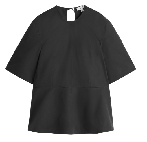 Top peplum negro de COS. Precio: 79€