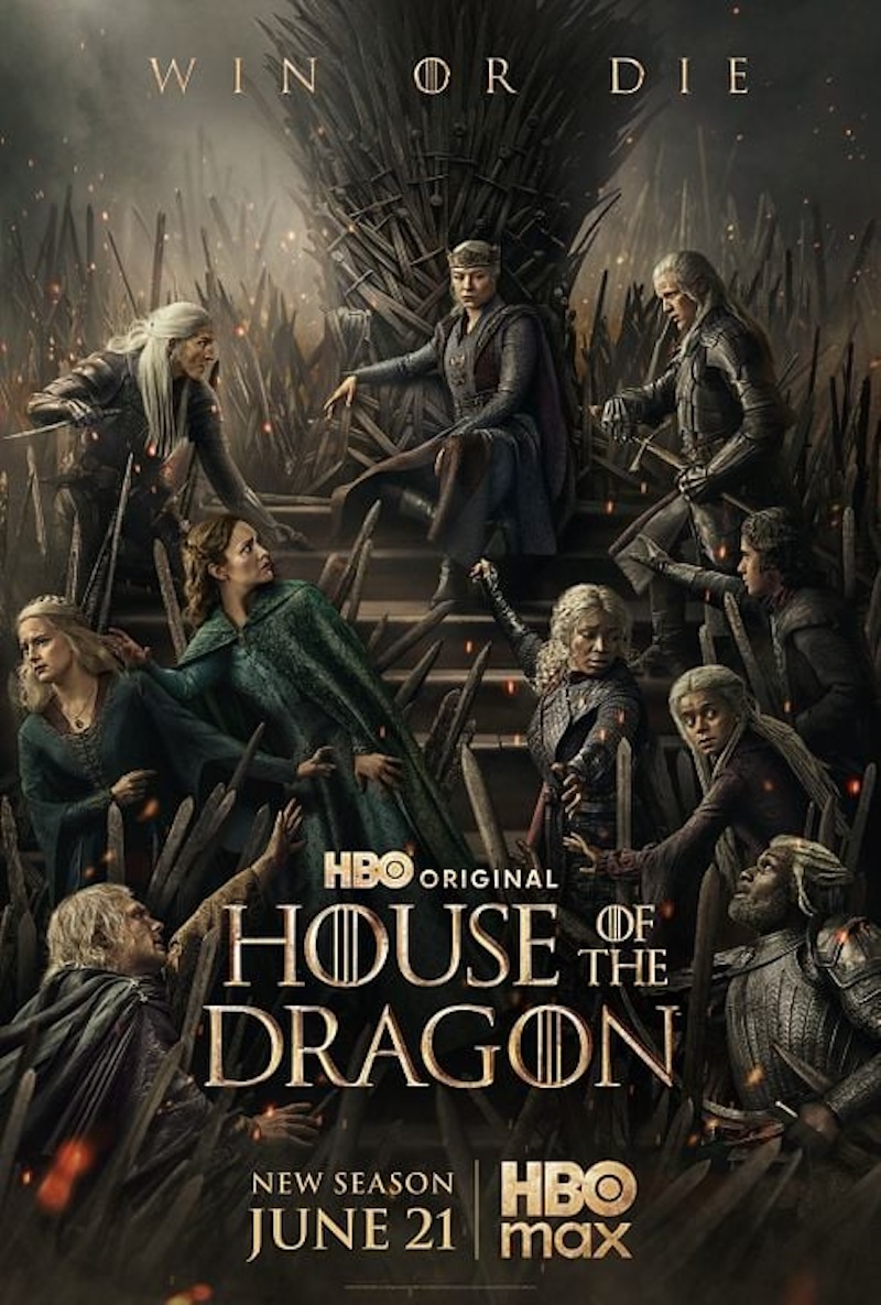 Cartel oficial de «La casa del dragón 3», uno de los estrenos en «streaming» más esperados de junio
