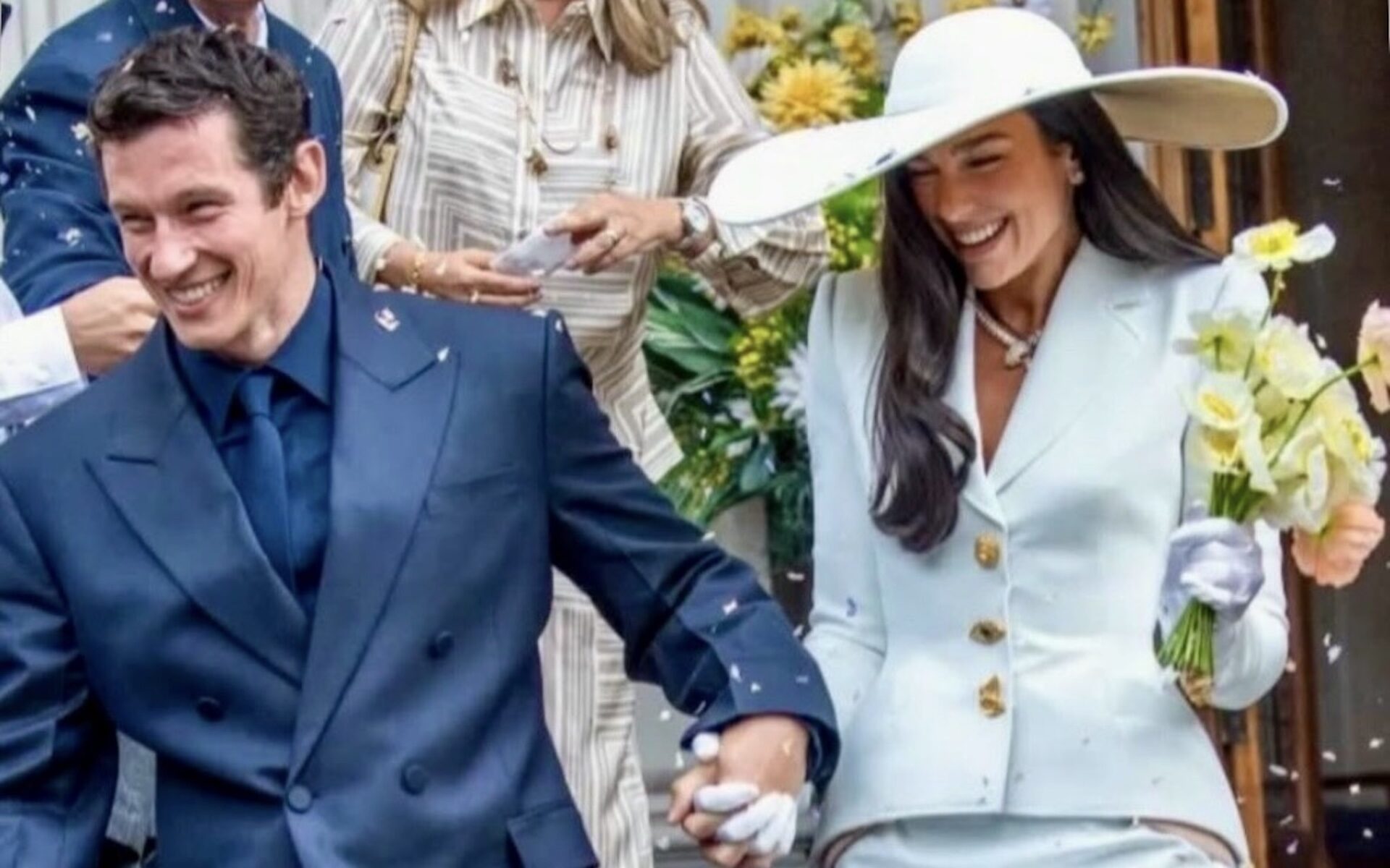 Todo sobre la boda de Dua Lipa y Callum Turner. Imagen: @stephenjonesmillinery