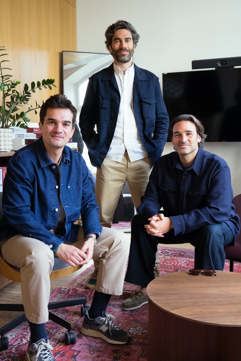 Xavier Aguera, Charles Brun y Quentin Couturier, fundadores de IZIPIZI
