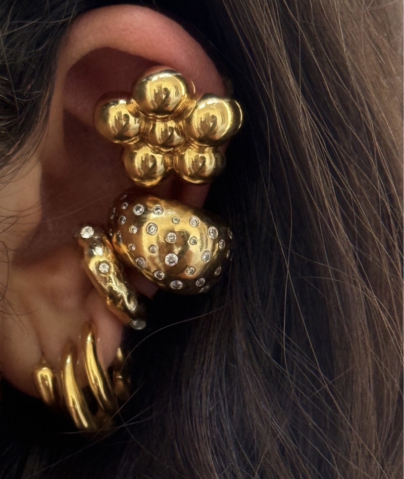 Mix de pendientes XXL en color dorado de la nueva colección de Susmies, uno de los mejores lanzamientos del verano