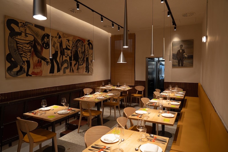 Interior de Trèsde, restaurante al que fue a comer la pareja en su visita a Madrid 