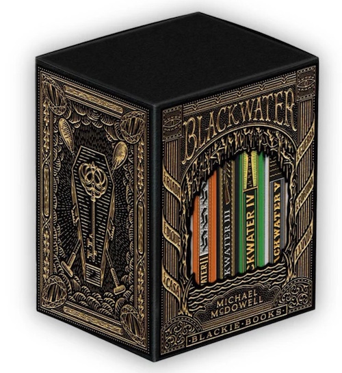 Cofre de la saga Blackwater de Michael McDowell en su edición limitada publicada por Blackie Books Ediciones especiales de libros
