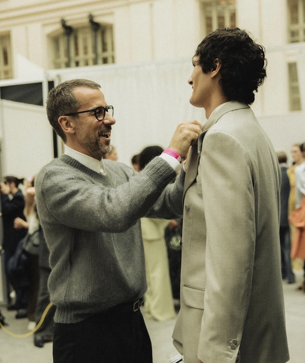 Imagen del backstage del desfile de Pedro del Hierro en MBFW. Imagen: @mbfwmadrid