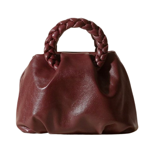 Bolso burdeos de Hereu. Precio: 500€