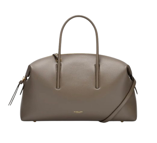 Bolso Midi Stockholm en color topo de DeMellier. Precio: 525€