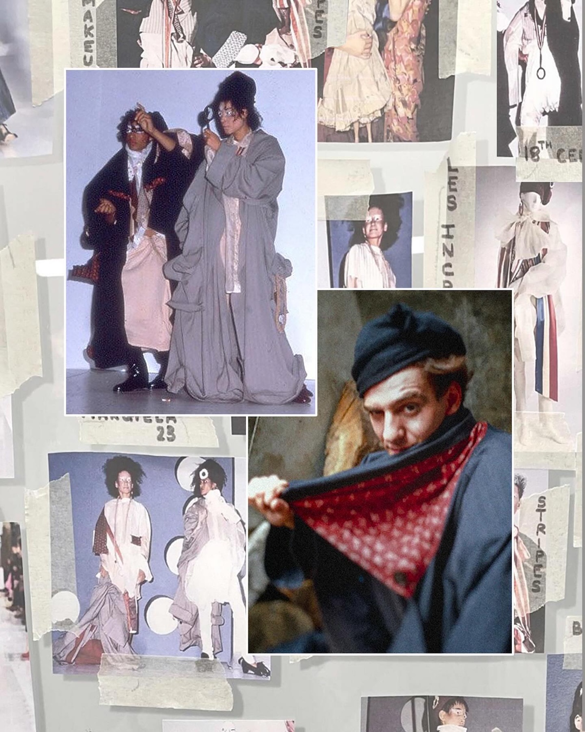 Archivo de los primeros desfiles de John Galliano, cuyo trabajo será protagonista de «John Galliano: Horizons» en el Met en 2027. Imagen: @archivepdf