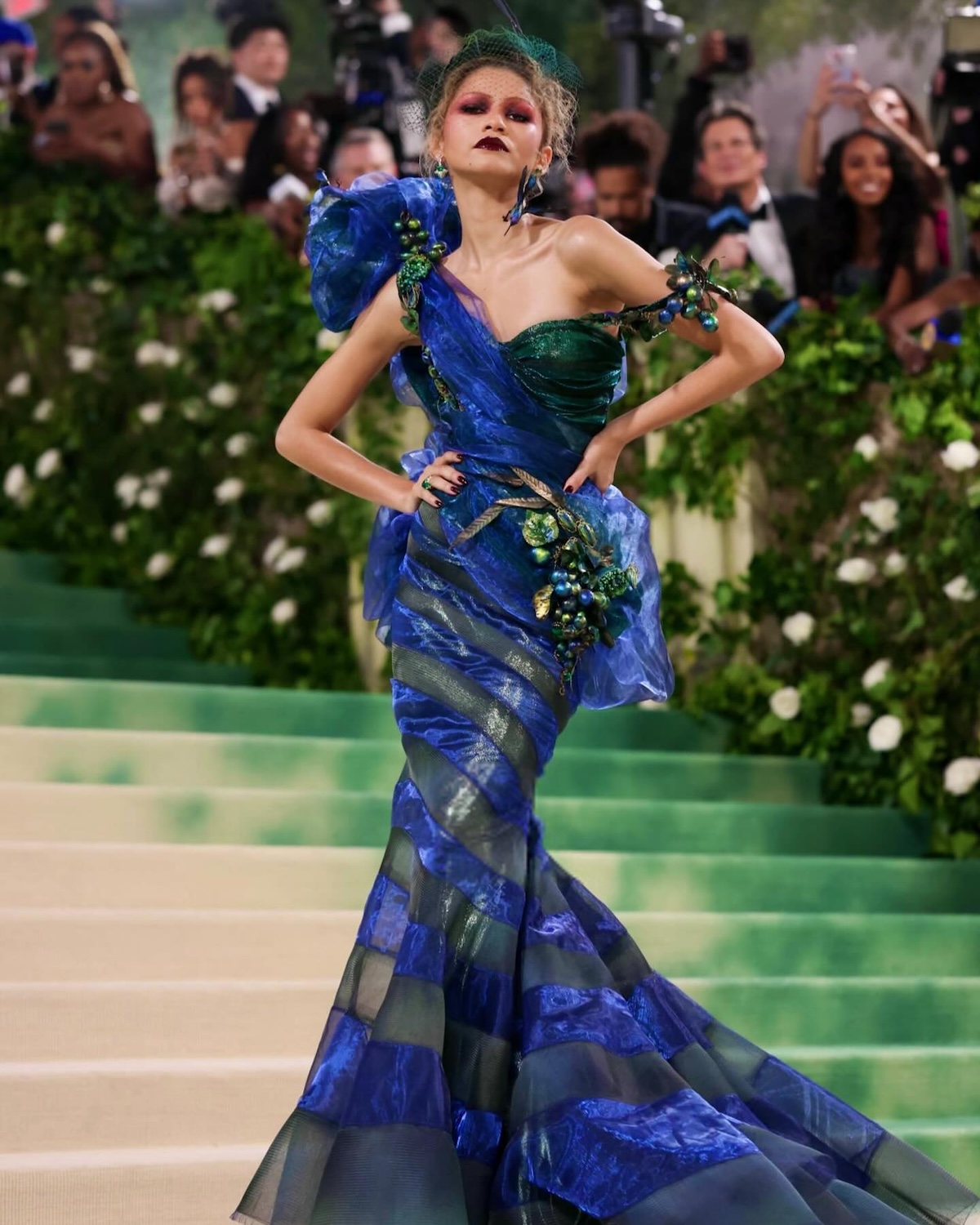 Diseño de Maison Margiela de John Galliano que Zendaya lució en la Met Gala de 2024. Imagen: @foundingfabric
