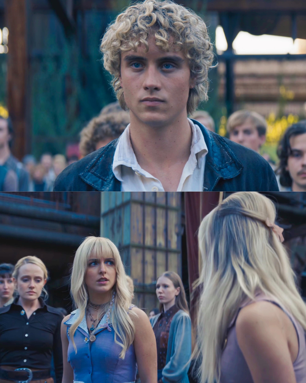 Primeras imágenes de Joseph Zada y McKenna Grace como Haymitch y Maysilee