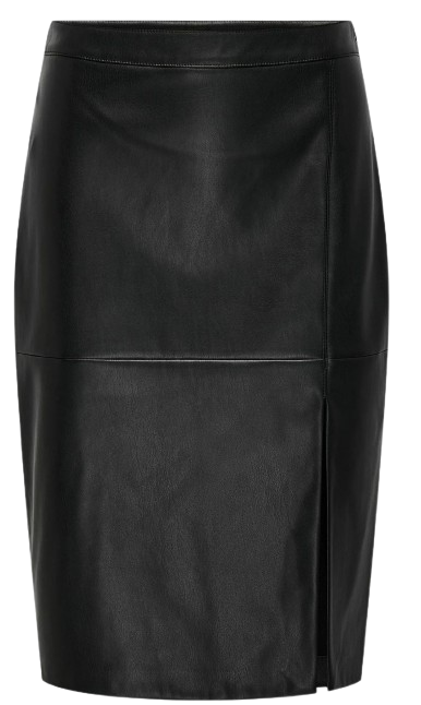 Falda de tubo «ONLOLINE Pencil Short» de ONLY en color negro, con diseño liso, cintura semielástica y cierre de cremallera